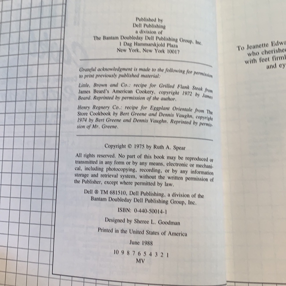 The East Hampton Cookbook by Ruth Spear. Paperback - Picture 6 of 6
